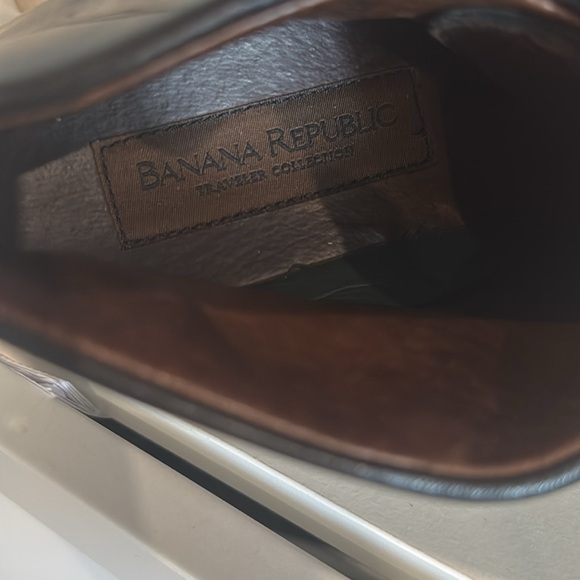 BANANA REPUBLIC- Classic Black Leather Men's‎ Shoes - Picture 6 of 8